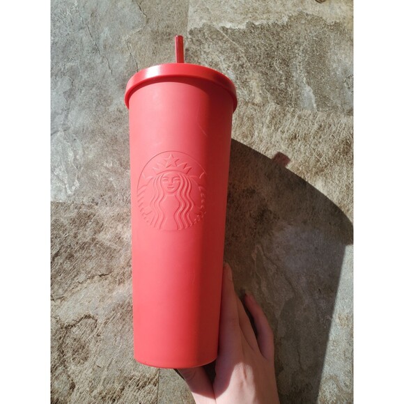 RARE Matte Red Venti Starbucks Tumbler - Picture 1 of 8